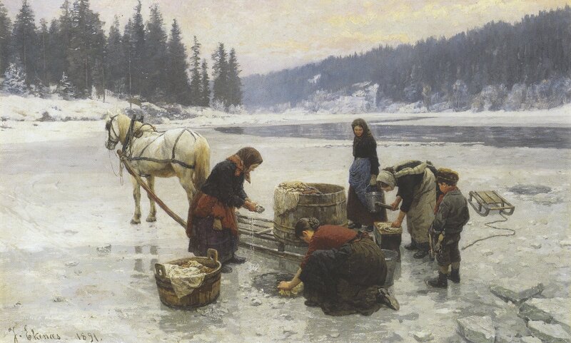 Laundry on the Ice 1891
