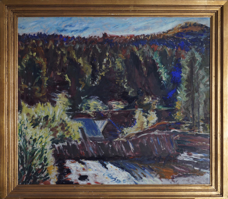 Sørensen, Henrik (1882-1962), Myllarfossen i Grungedal 1933