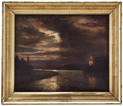 Måneskinn over Elben 1843