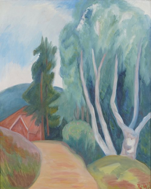 Sti, hus og trær 1939