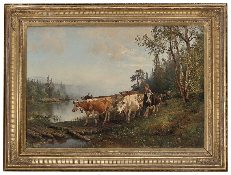Mowing the cattle 1870
