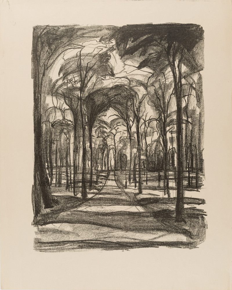 Munch, Edvard (1863-1944), Skog ved Wiesbaden (1921-22)