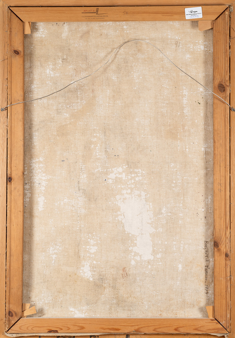 Lærum, Borghild Røed (1877-1959), Sittende kvinne 1913