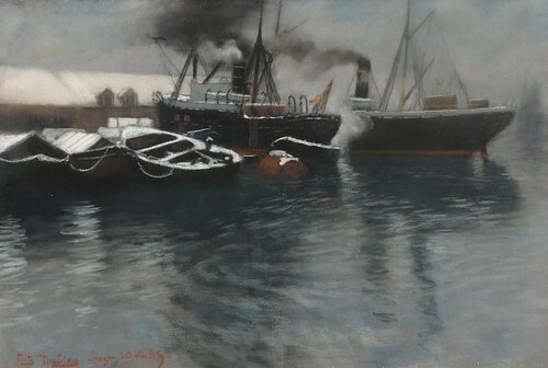 Fra Bergen havn 1885
