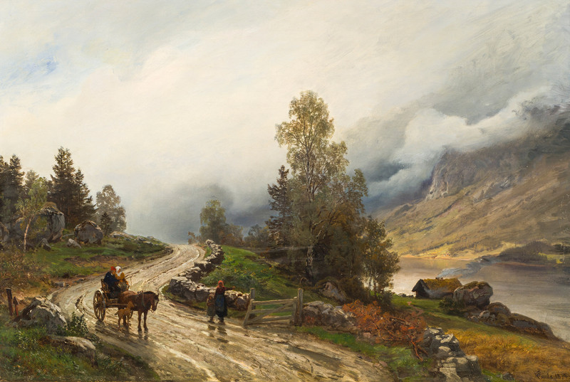 Gude, Hans Fredrik (1825-1903), Fra Gudbrandsdalen 1874