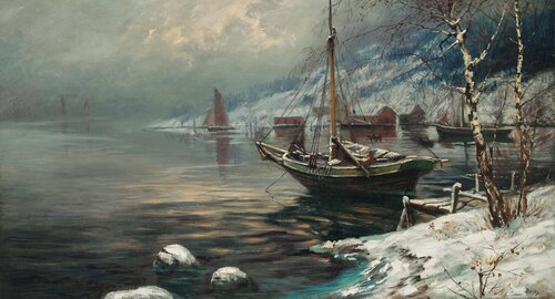 Vinter ved fjorden