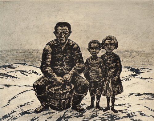 Fiskerfamilie, Lofoten 1958