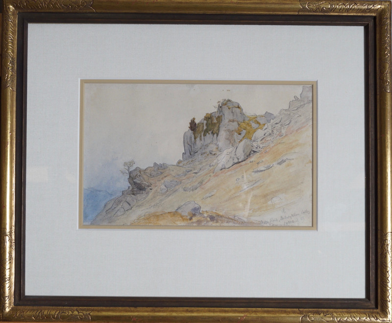 Gude, Hans Fredrik (1825-1903), Fjellstudie 1863