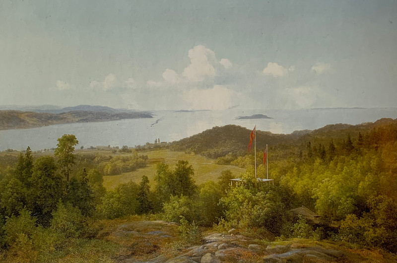 Utsikt fra Orkerød Gård 1879
