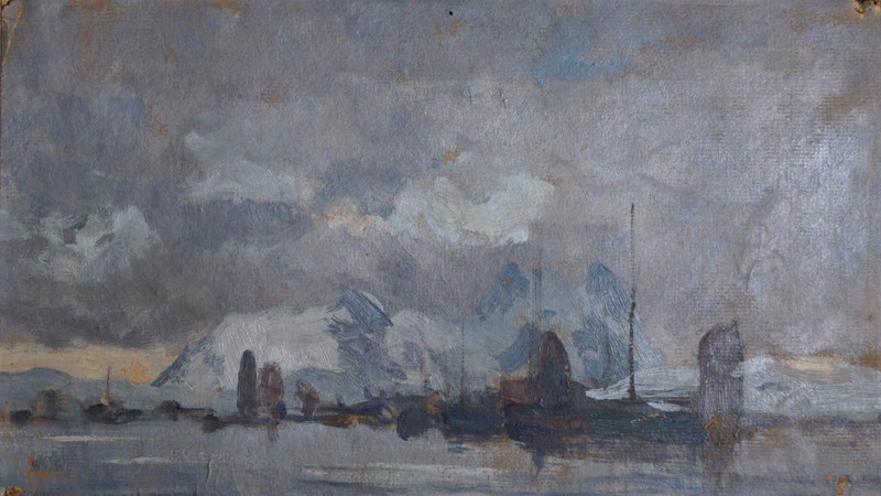 Berg, Gunnar (1863-1893), Sketch from Lofoten