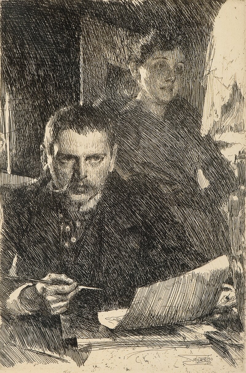Zorn og hans hustru 1890