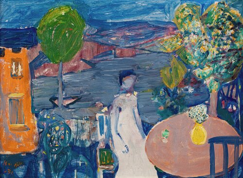 Seated Woman in Garden 1951