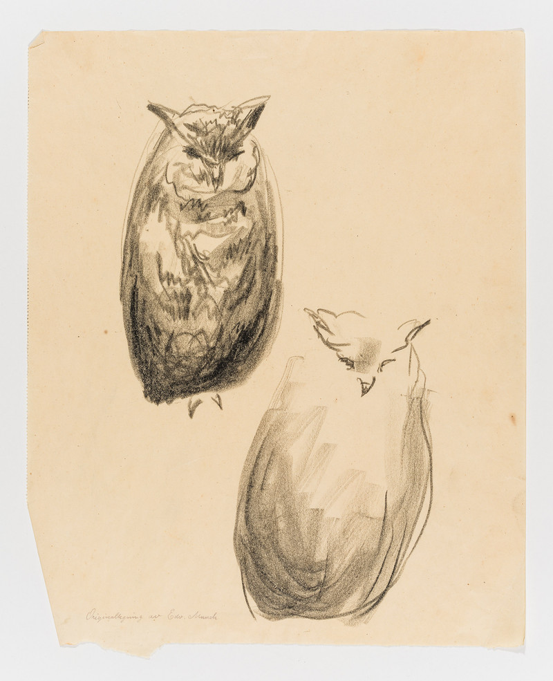 Munch, Edvard (1863-1944), To ugler