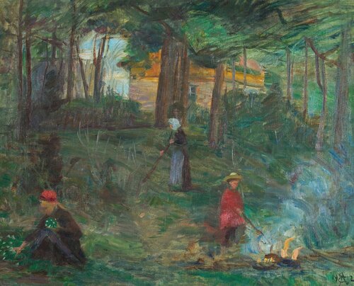 Landskap med kvinne og barn 1912