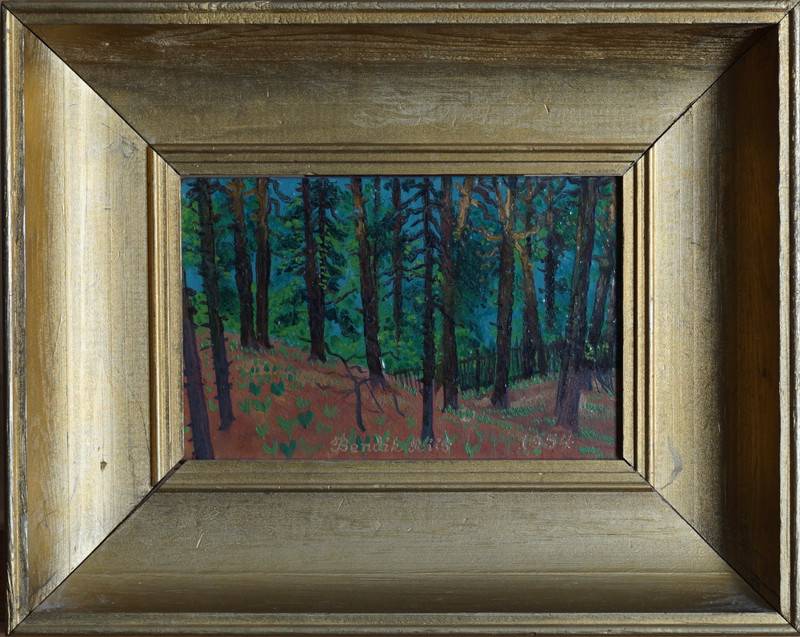 Riis, Bendik (1911-1988), Skogslandskap 1954