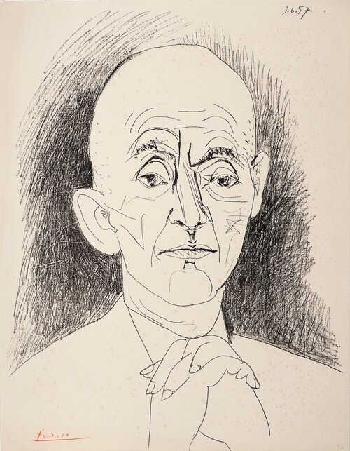 Portrait of D. H. Kahnweiler, III 1957