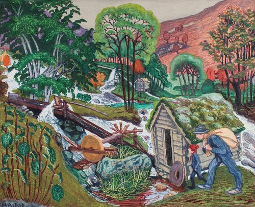 Astrup, Nikolai, Kvennagong, Ca. 1917