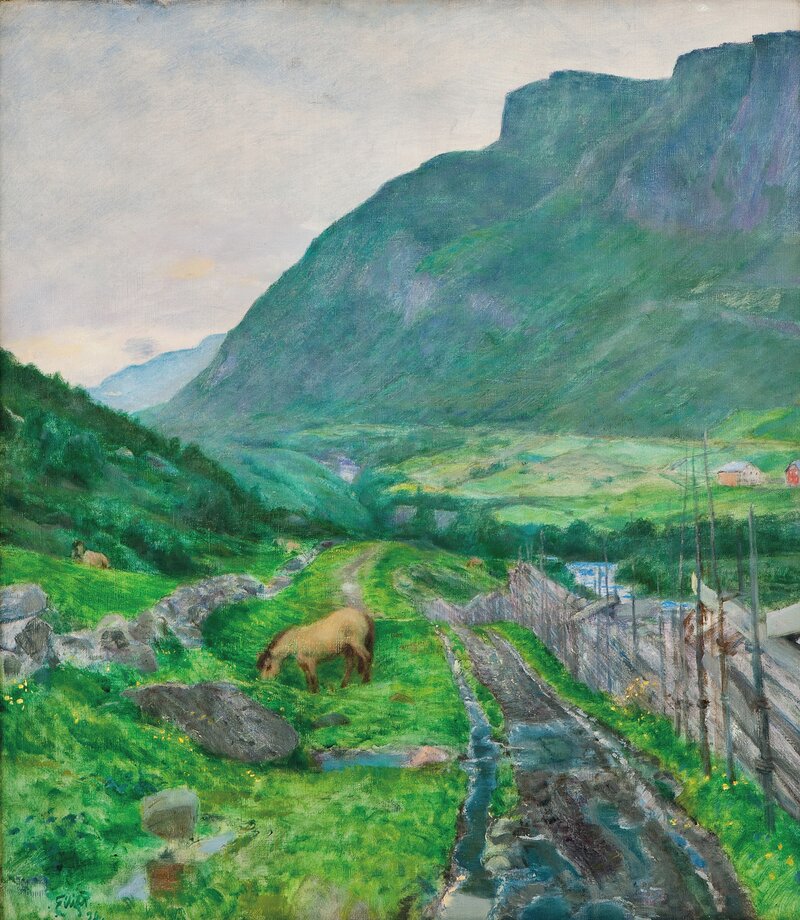 Fra den gamle veien, Skogstad, Valdres 1924