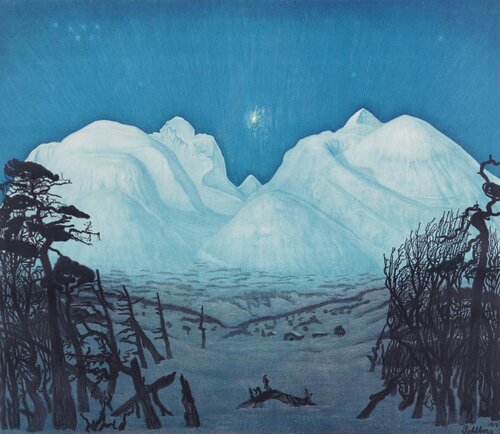 Winter Night in the Mountains of Rondane 1917 