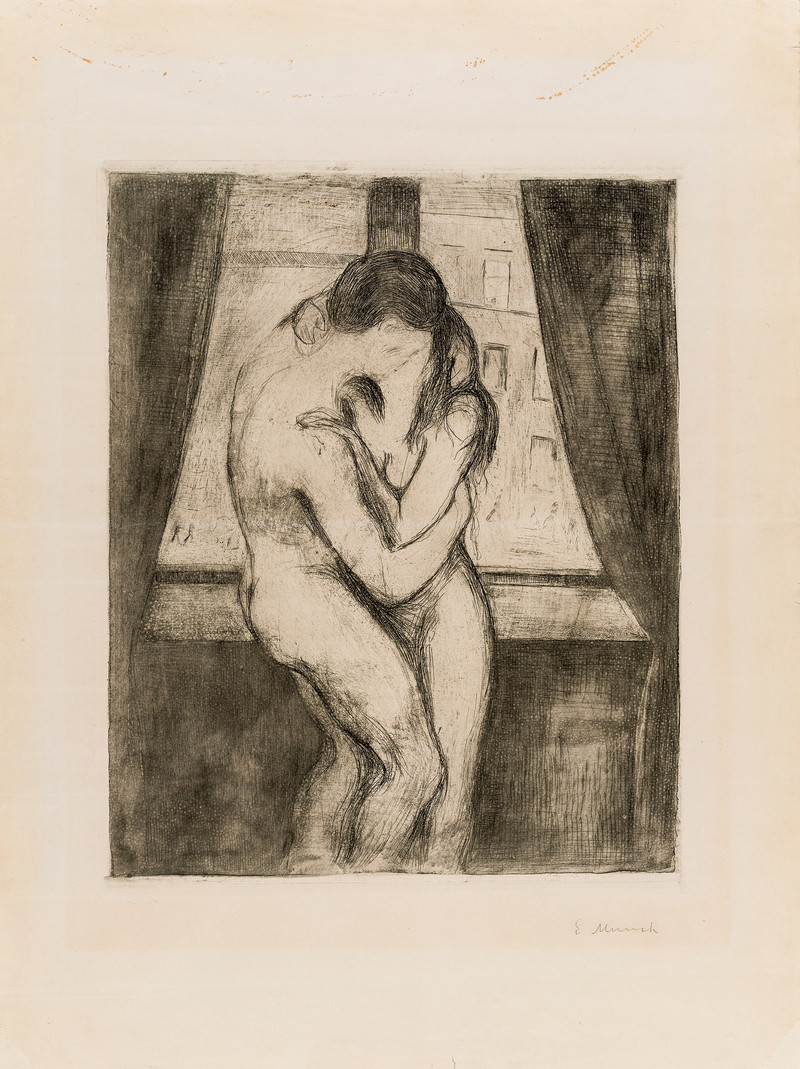 Munch, Edvard (1863-1944), Kyss (1895)