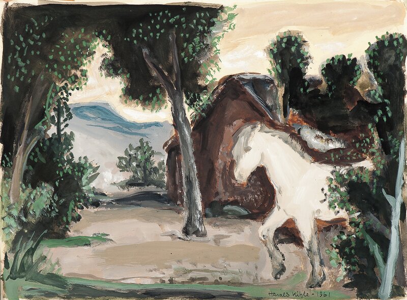 Landskap med hest 1961