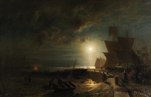 Måneskinn ved Kuxhaven 1866