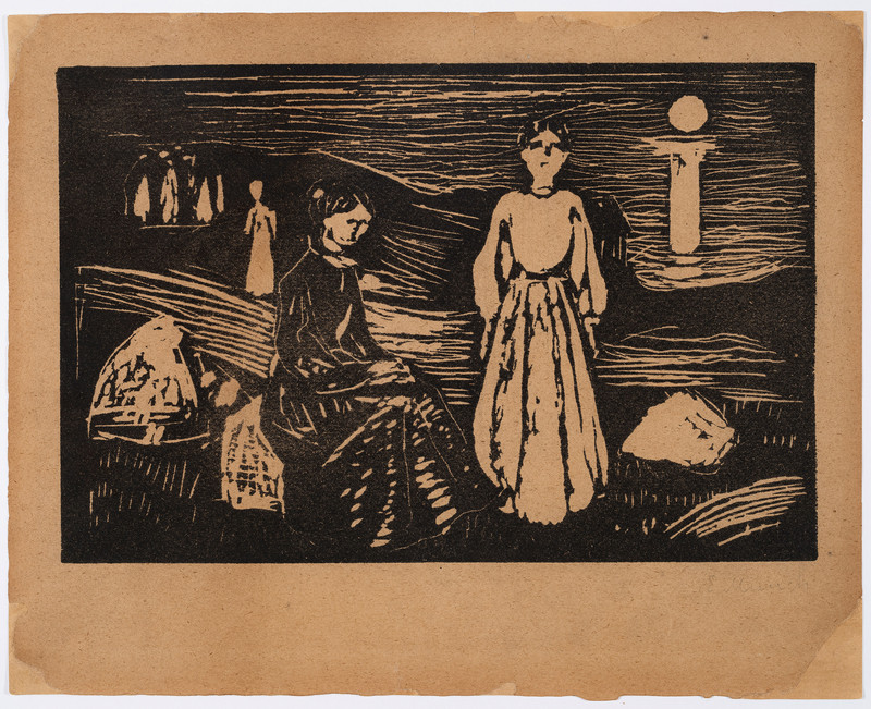 Munch, Edvard (1863-1944), Kvinner på stranden (1908)