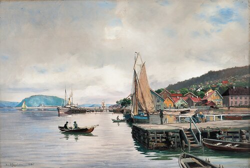 Fra Drøbak 1886