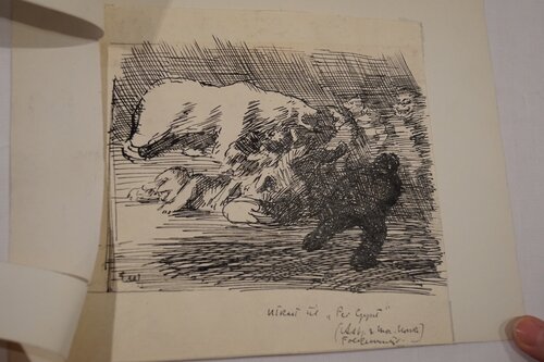 Werenskiold, Erik, Kvitebjørn og troll Utkast til Per Gynt