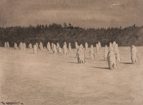 Kittelsen, Theodor, På vei til Kvinnesaksforeningen 1894, 1894