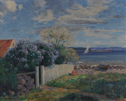 Coastal Landscape with blooming
