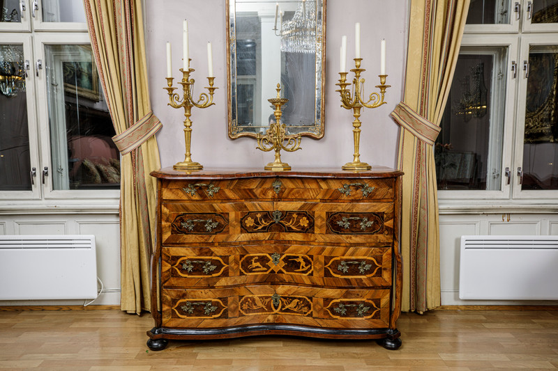 Barokk kommode, 1700-tallets første halvdel