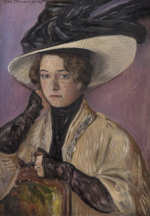 Kvinneportrett 1908