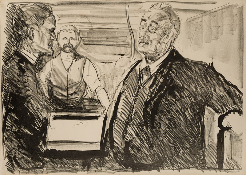 Munch, Edvard (1863-1944), Munch og direktør Ludvig Didrichsen (1916)