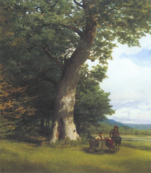 Old Oak by Karlsruhe 1875