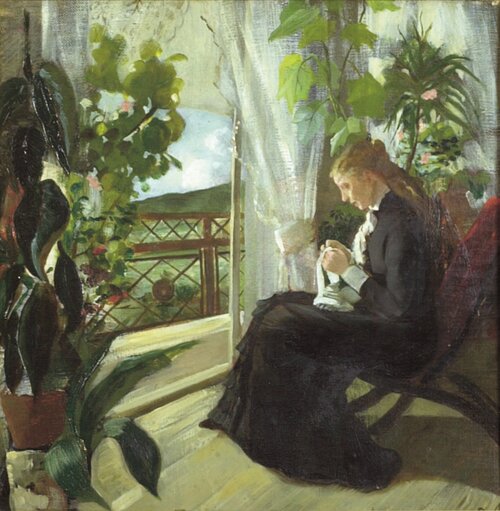 Kunstnerens søster Margrethe 1880
