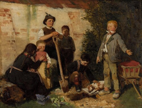 En hundebegravelse 1876