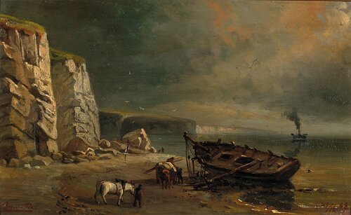 Hvite klipper ved Dover 1888