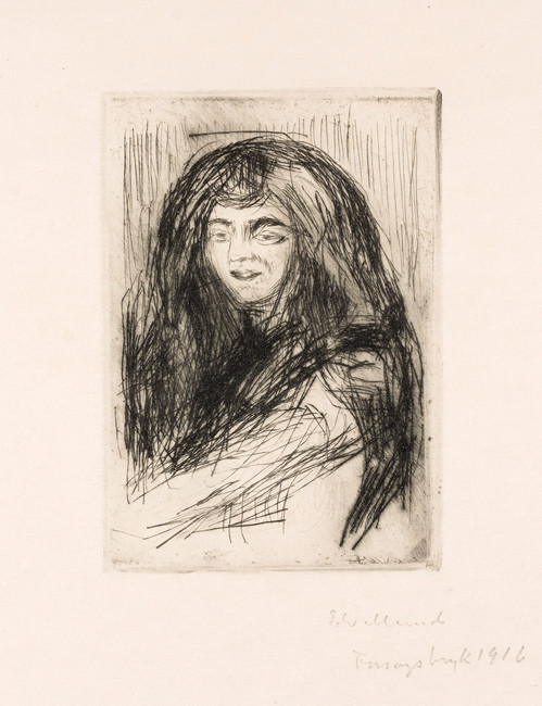 Laughing Woman with Her Hair Down (1916)