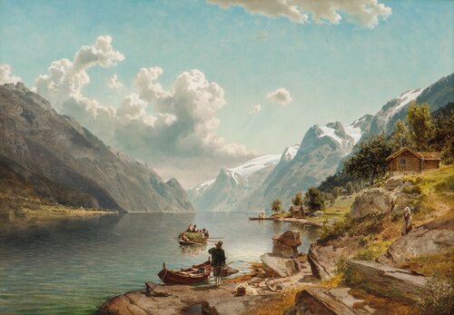 People in Sørfjorden (the Southern Fiord), Hardanger 1860