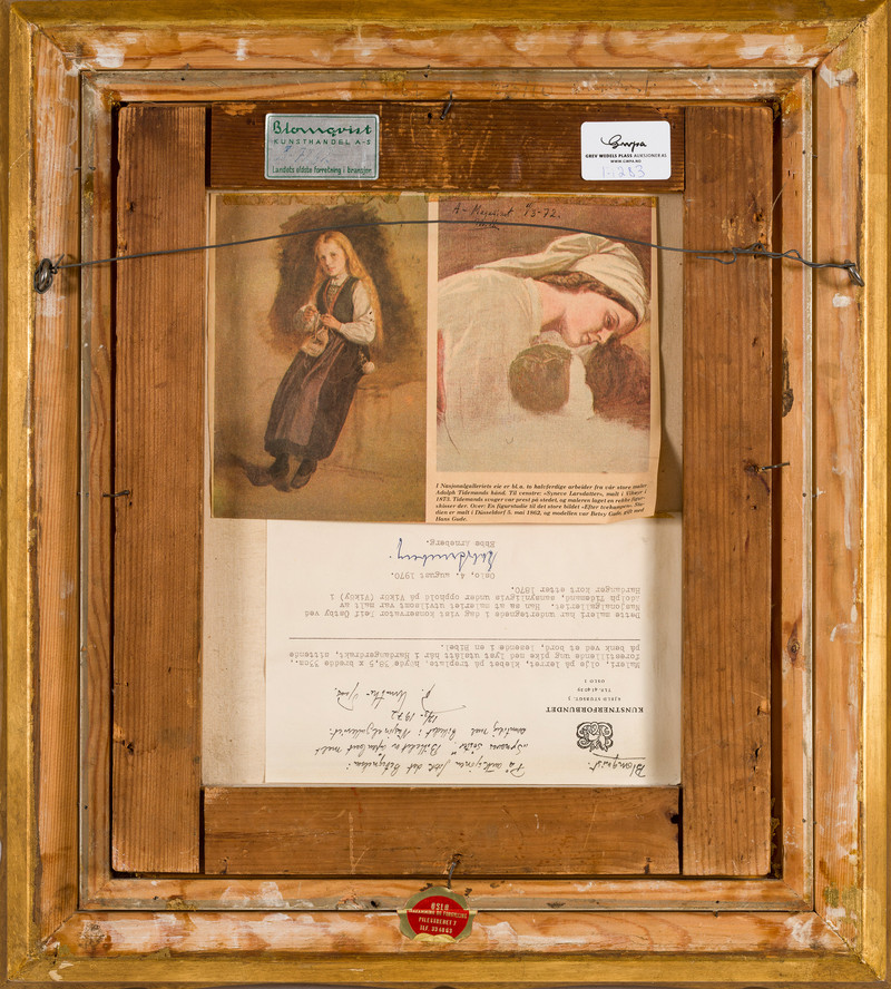 Tidemand, Adolph (1814-1876), Syneves søster, ant. 1870-årene