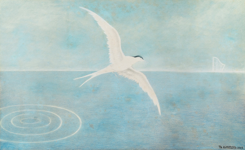 Kittelsen, Theodor (1857-1914), Æolsharpen 1905