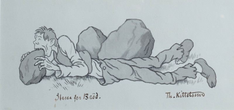 Kittelsen, Theodor (1857-1914), Sten for brød