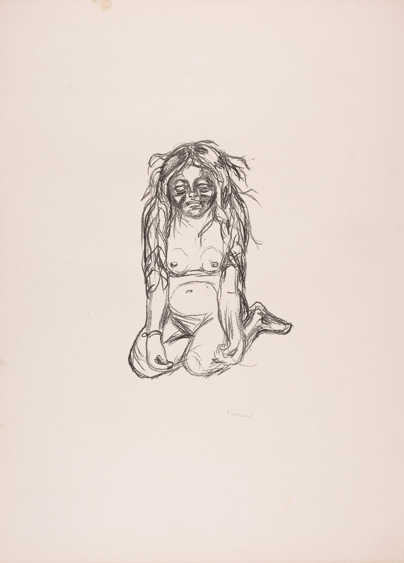 Munch, Edvard (1863-1944), Solgt som kat. 1: Omega gråter (1908-09)*