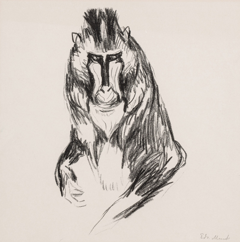 Munch, Edvard (1863-1944), Gorilla (1908-09)*