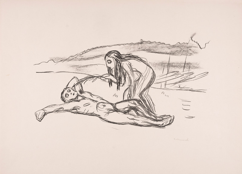 Munch, Edvard (1863-1944), Solgt som kat. 1: Alfa og Omega (1908-09)*