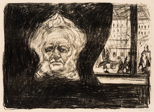 Munch, Edvard, Henrik Ibsen på Grand Cafe (1902)