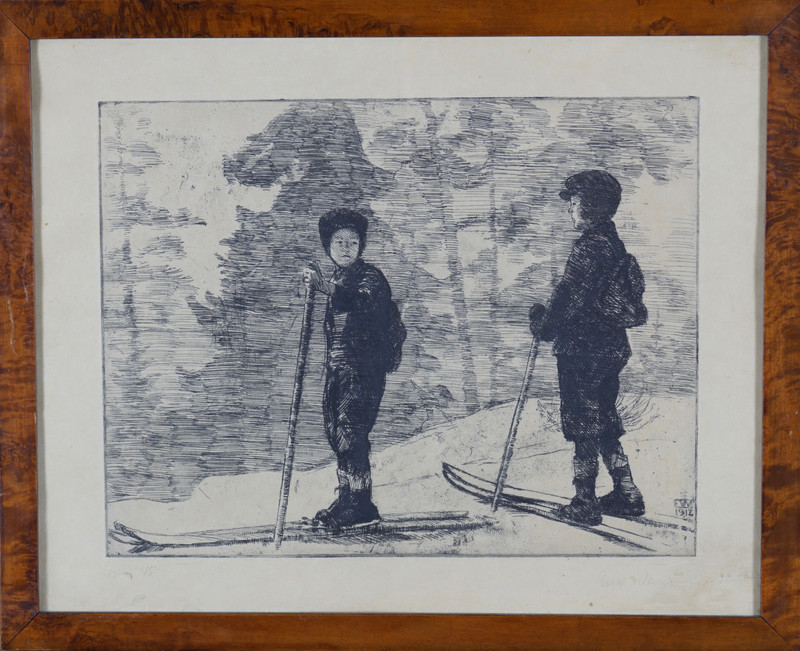 To gutter på ski 1912