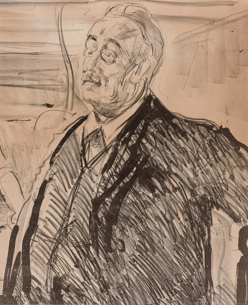 Munch og direktør Ludvig Didrichsen (1916)