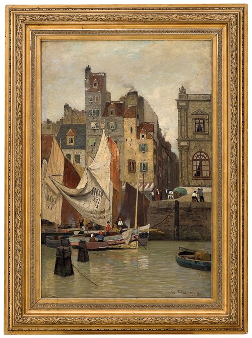 High tide, motif from Le Havre